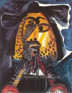 Tete d Man 95 1971 cubist Pablo Picasso Peinture à l'huile